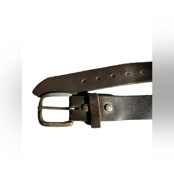 Vtg Mens Levi's Belt Split CowhideUSA Sz 38/85 Distressed Grunge Paint Work‌‌‌ - Picture 12 of 12
